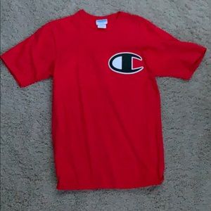 red champion tshirt